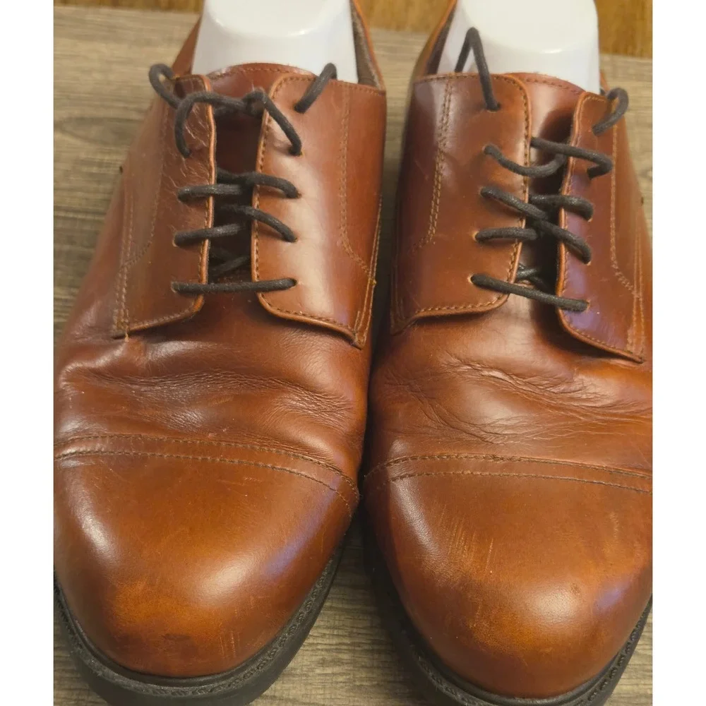 G.H. Bass & Co. Lace Up Oxford Dress Shoes Mens Size 11.5 Brown